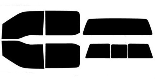 2017-2026 Ford F-250 F-350 Superduty Crew Cab Full Car Precut Window Tint Kit