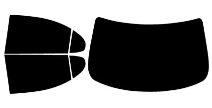 2002-2006 Lexus ES Series Rear Car Precut Window  Tint Kit
