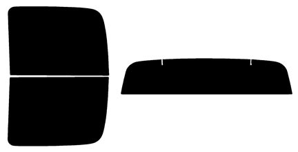 2002-2006 Chevrolet Avalanche Rear Car Precut Window Tint Kit