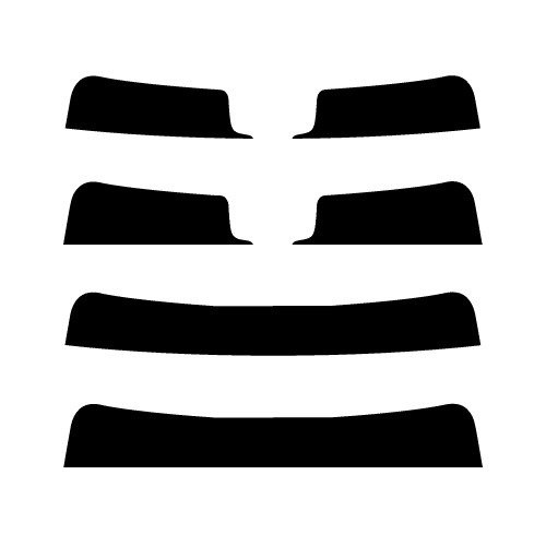 2019-2024 Mercedes Benz CLS-Class (Visor / Eye brow) Precut Tint Kit Automotive Window Film