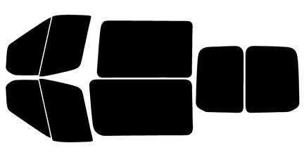 2020-2026 Ford Transit Medium and High Roof Crew Van Full Car Precut Window Tint Kit