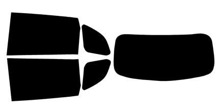 2019-2023 Jeep Cherokee Rear Car Precut Window Tint Kit