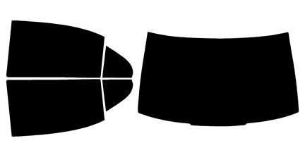 2007-2013 Mercedes Benz S-Class Sedan Rear Car Precut Window Tint Kit