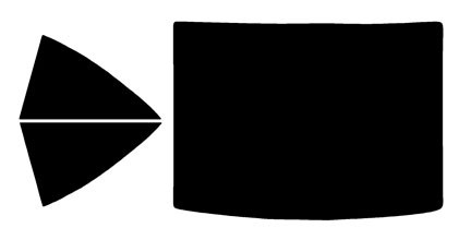 2003-2012 Mercedes Benz SL-Class Rear Car Precut Window Tint Kit