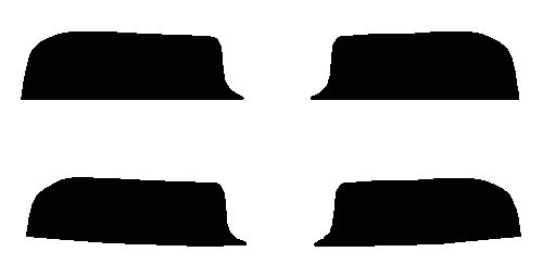 2021-2026 Ford Mustang Mach-E (Visor / Eye brow) Precut Tint Kit Automotive Window Film