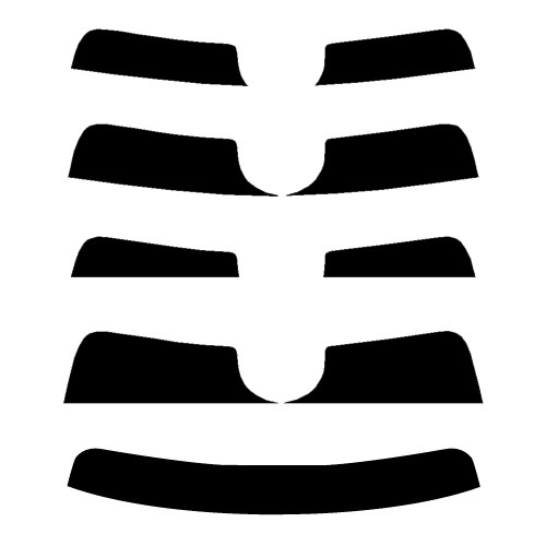 2018-2025 Volvo XC60 Visor / Eye Brow Precut Window Tint Kit