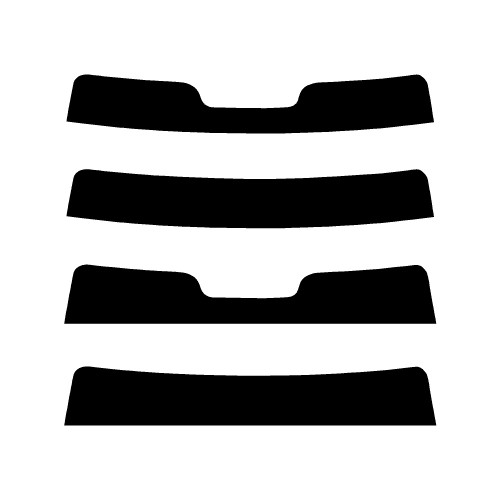 2006-2011 Kia Rio Sedan (Visor / Eye brow) Precut Tint Kit Automotive Window Film