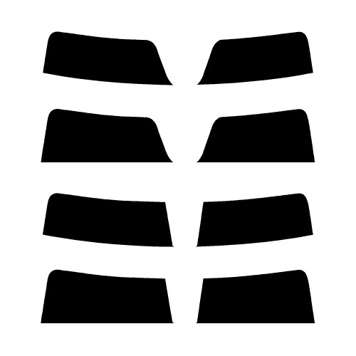 2022-2027 Hyundai Santa Cruz (Visor / Eye brow) Precut Tint Kit Automotive Window Film