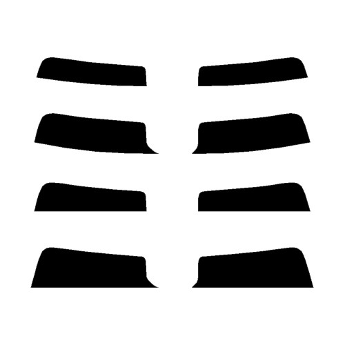 2022-2026 Mercedes Benz C-Class Sedan (Visor / Eye brow) Precut Tint Kit Automotive Window Film