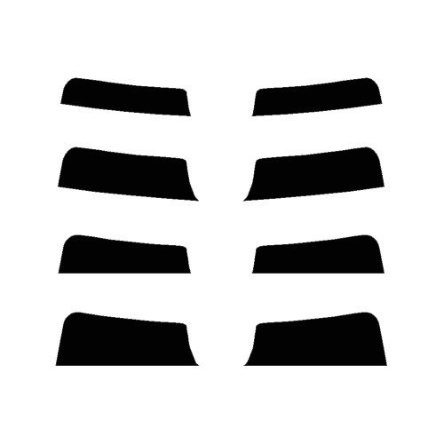 2020-2025 Mercedes Benz GLE Coupe (Visor / Eye brow) Precut Tint Kit Automotive Window Film