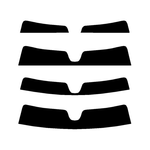 2011-2015 Mercedes Benz C-Class Coupe (Visor / Eye brow) Precut Tint Kit Automotive Window Film