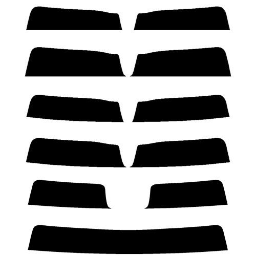 2017-2023 Mercedes Benz E-Class Sedan (Visor / Eye brow) Precut Tint Kit Automotive Window Film