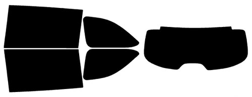 2014-2019 Toyota Highlander Rear Car Precut Window Tint Kit