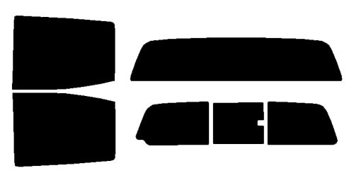 2023-2027 GMC Canyon Crew Cab Rear Car Precut Window Tint Kit