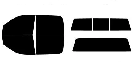 2009-2018 Ram 1500 Crew Cab Truck Full Car Precut Window Tint Kit