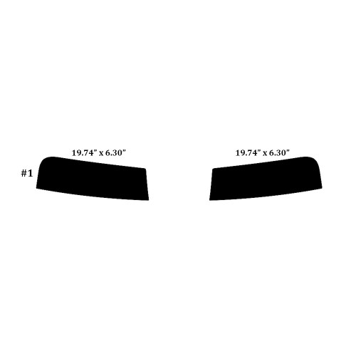 2024-2026 Chevrolet Equinox EV (Visor / Eye brow) Precut Tint Kit Automotive Window Film