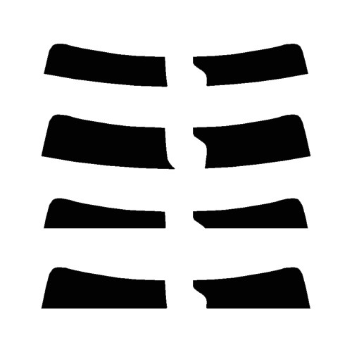 2022-2027 Jeep Grand Wagoneer L (Visor / Eye brow) Precut Tint Kit Automotive Window Film
