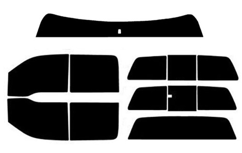 2009-2014 Ford F-150 Crew Cab Full Truck with Visor / Brow Precut Window Tint Kit