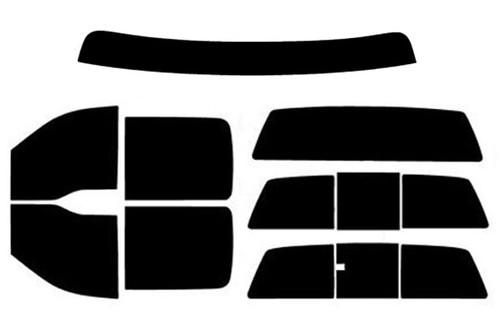 1997-2003 Ford F-150 Crew Cab Full Truck with Visor / Brow Precut Window Tint Kit