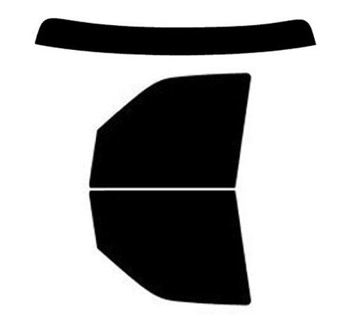 1997-2003 Ford F-150 Crew Cab Front Windows with Visor / Brow Precut Window Tint Kit