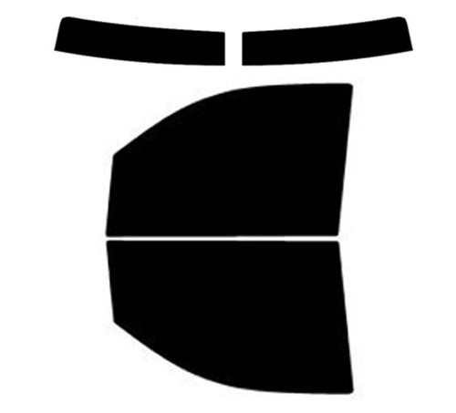 2014-2018 Chevrolet Silverado 1500 Crew Cab Front Windows with Visor / Brow Precut Window Tint Kit