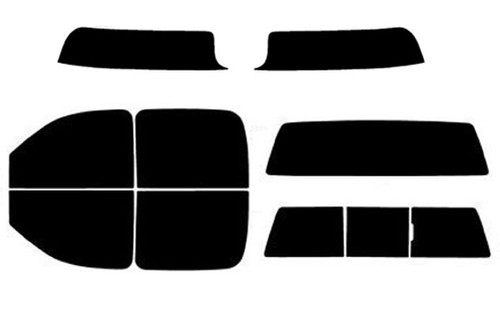 2007-2013 Chevrolet Silverado 1500 Crew Cab Full Truck with Visor / Brow Precut Window Tint Kit