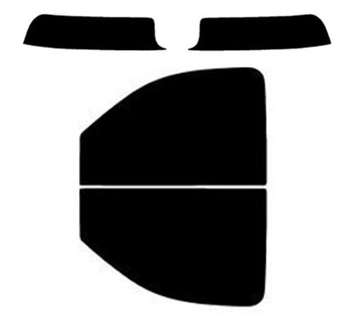 2007-2013 GMC Sierra 1500 Crew Cab Front Windows with Visor / Brow Truck Precut Window Tint Kit