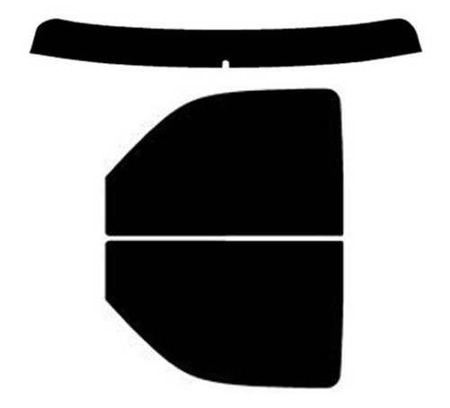 1999-2006 GMC Sierra 1500 Crew Cab Truck Front Windows with Visor / Brow Precut Window Tint Kit