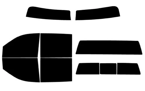 2020-2027 GMC Sierra 2500 and 3500 HD Crew Cab Full Truck with Visor / Brow Precut Window Tint Kit