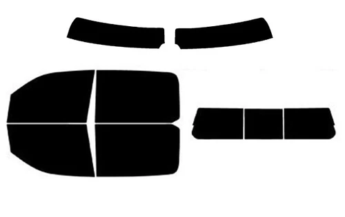 2019-2027 Ram 1500 Crew Cab Truck Full Car with Visor / Brow Precut Window Tint Kit