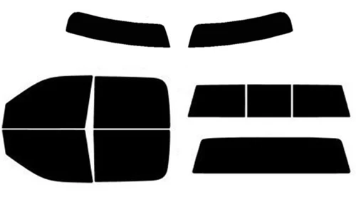 2009-2018 Ram 1500 Crew Cab Truck Full Car with Visor / Brow Precut Window Tint Kit