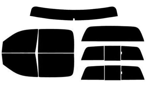 2003-2009 Dodge Ram 2500 and 3500 Crew Cab Truck Full Car with Visor / Brow Precut Window Tint Kit