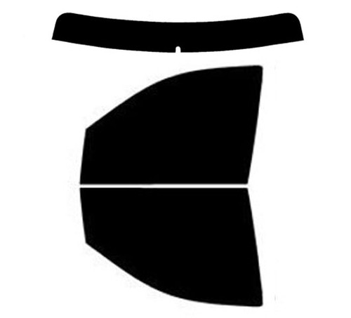 2003-2009 Dodge Ram 2500 and 3500 Crew Cab Truck Front Windows with Visor / Brow Precut Window Tint Kit