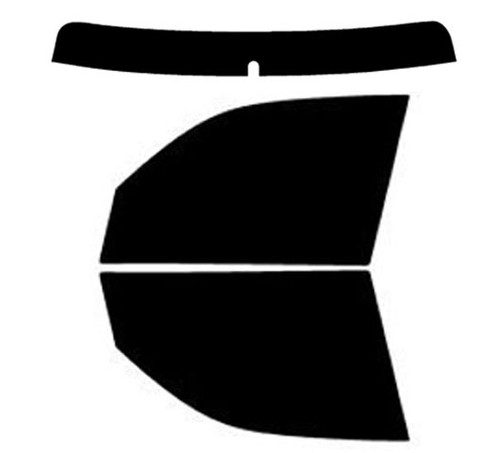 2000-2006 Toyota Tundra Crew Cab Front Windows with Visor / Brow Precut Window Tint Kit