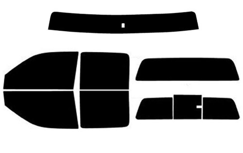 2004-2012 GMC Canyon Crew Cab Full Car with Visor / Brow Precut Window Tint Kit