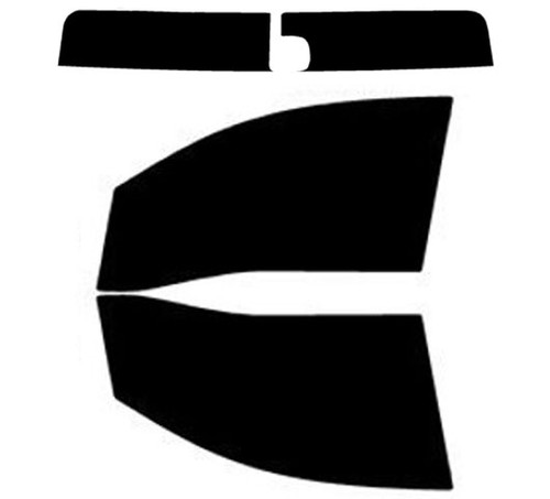 2016-2024 Nissan Titan Crew Cab Front Windows with Visor / Brow Precut Window Tint Kit