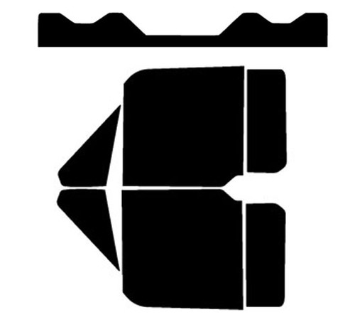 2022.5-2026 Can-Am Defender MAX Front Windows with Visor / Brow Precut Window Tint Kit