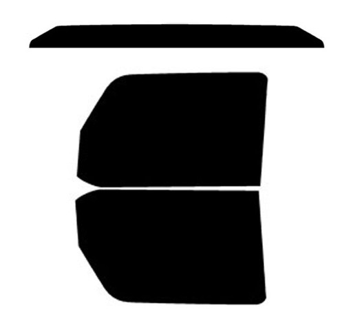 2018-2026 Jeep Wrangler Unlimited JL Front Windows with Visor / Brow Precut Window Tint Kit