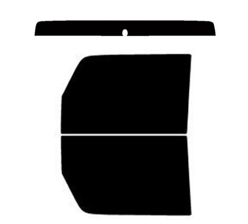 2007-2018 Jeep Wrangler JK Front Windows with Visor / Brow Precut Window Tint Kit