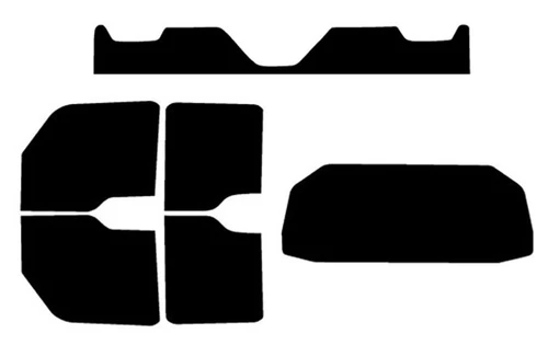 2024-2027 Polaris Ranger XD 4-Door Full Car with Visor / Brow Precut Window Tint Kit