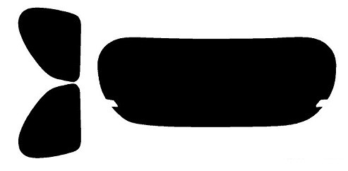 2012-2016 Scion iQ Rear Car Precut Window Tint Kit