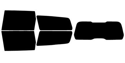 2008-2017 Volvo XC70 Rear Car Precut Window Tint Kit
