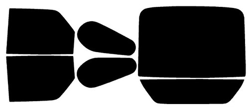 2001-2005 Pontiac Aztek Rear Car Precut Window Tint Kit