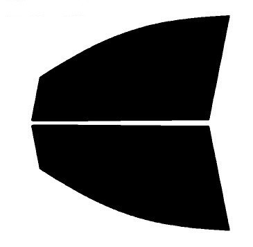 2008-2009 Mercury Sable Front Windows Precut Window Tint Kit