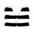 2012-2018 Toyota Prius C (Visor / Eye brow) Precut Tint Kit Automotive Window Film