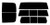 2019-2027 Ram 2500 and 3500 Crew Cab Truck Rear Car Precut Window Tint Kit