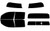 2022-2027 Ford Maverick Crew Cab Full Car with Visor / Brow Precut Window Tint Kit