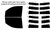 2015-2019 GMC Sierra 2500 and 3500 HD Crew Cab Front Windows with Visor / Brow Truck Precut Window Tint Kit