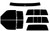 1988-2002 Chevrolet C/K 2500-3500 Series Truck Full Car with Visor / Brow Precut Tint Kit