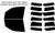 2019-2027 Ram 1500 Crew Cab Truck Front Windows with Visor / Brow Precut Window Tint Kit
